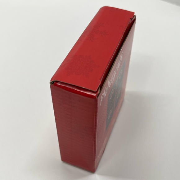 Christmas Tree Coasters Set of 4 Holiday Drink Dinnerware Cork Red Farm Truck - Picture 7 of 10